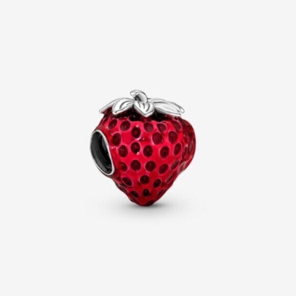 Pandora Seeded Strawberry Fruit Charm - Picture 1 of 5
